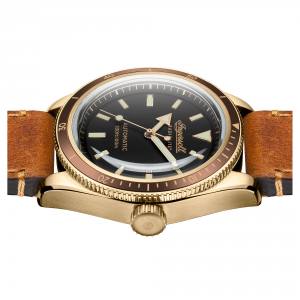 Ingersoll DISCOVERY I05001 Mens The Scovill Movement Automatic Case Other Dial black Strap Leather Tan Matt