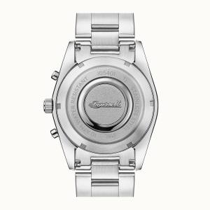 Ingersoll DISCOVERY I05401 Damenuhr The Universal Quartzwerk Edelstahl poliert Ziffernblatt Silber Metallarmband Silber matt
