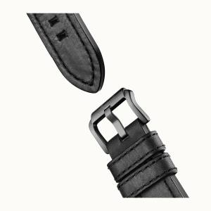 Ingersoll DISCOVERY I06701 Herrenuhr The Triumph Automatikwerk Edelstahl poliert Ziffernblatt Silber Lederarmband Schwarz matt