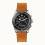 Ingersoll DISCOVERY I06202 Mens The Scovill Movement Quartz Case Stainless Steel Dial Black Strap Leather Brown Matt