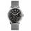 Ingersoll I00103 Mens Watch The Regent  Quartz Stainless Steel Polished Dial Black Strap Strap  Color  Silver