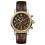 Ingersoll I01003 Mens Watch The Daniells Chronograph Quartz Stainless Steel Polished Dial Brown Strap Strap  Color  Brown