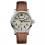 Ingersoll I01301 Mens Watch The Hatton Automatic Stainless Steel Polished Dial Cream Strap Strap  Color  Brown
