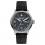 Ingersoll I01802 Mens Watch The Bateman Quartz Stainless Steel Polished Dial Black Strap Strap  Color  Black