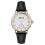 Ingersoll I03602 Mens Watch The Trenton Quartz Stainless Steel Polished Dial White Strap Strap  Color  Black