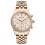 Ingersoll I03904 Ladies Watch The Gem Quartz Stainless Steel Polished Dial rose Strap Bracelet Color  Gold